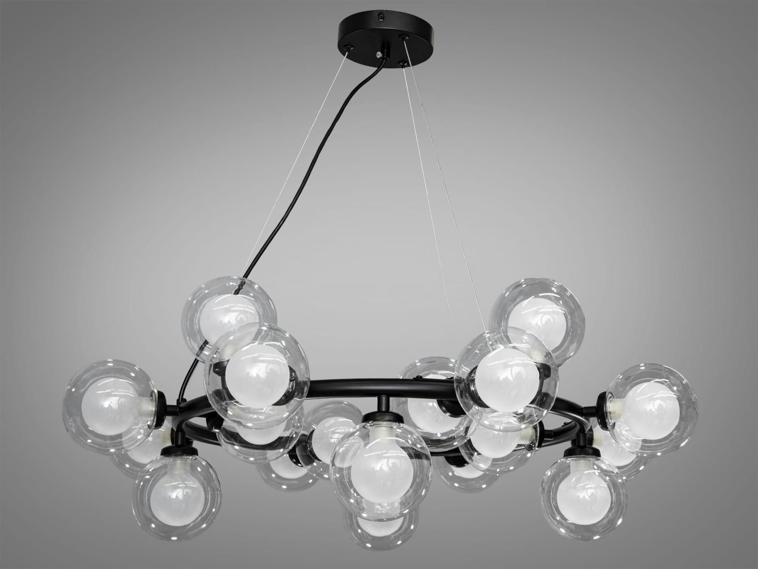 Люстра Diasha Пузыри в стиле Loft LQ7061/20BK на 20 ламп Черный