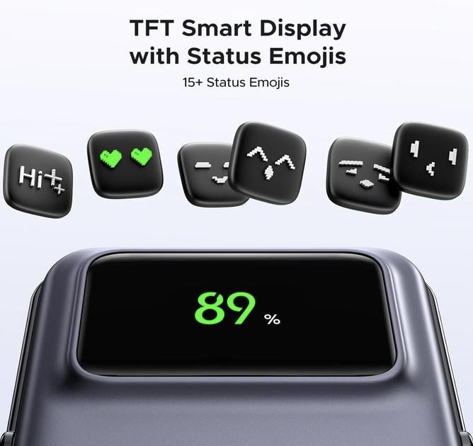 Повербанк беспроводной Ugreen PB572 Qi2 Magnetic Magsafe 10000 mah 20W для iPhone Серый (28780601) - фото 9