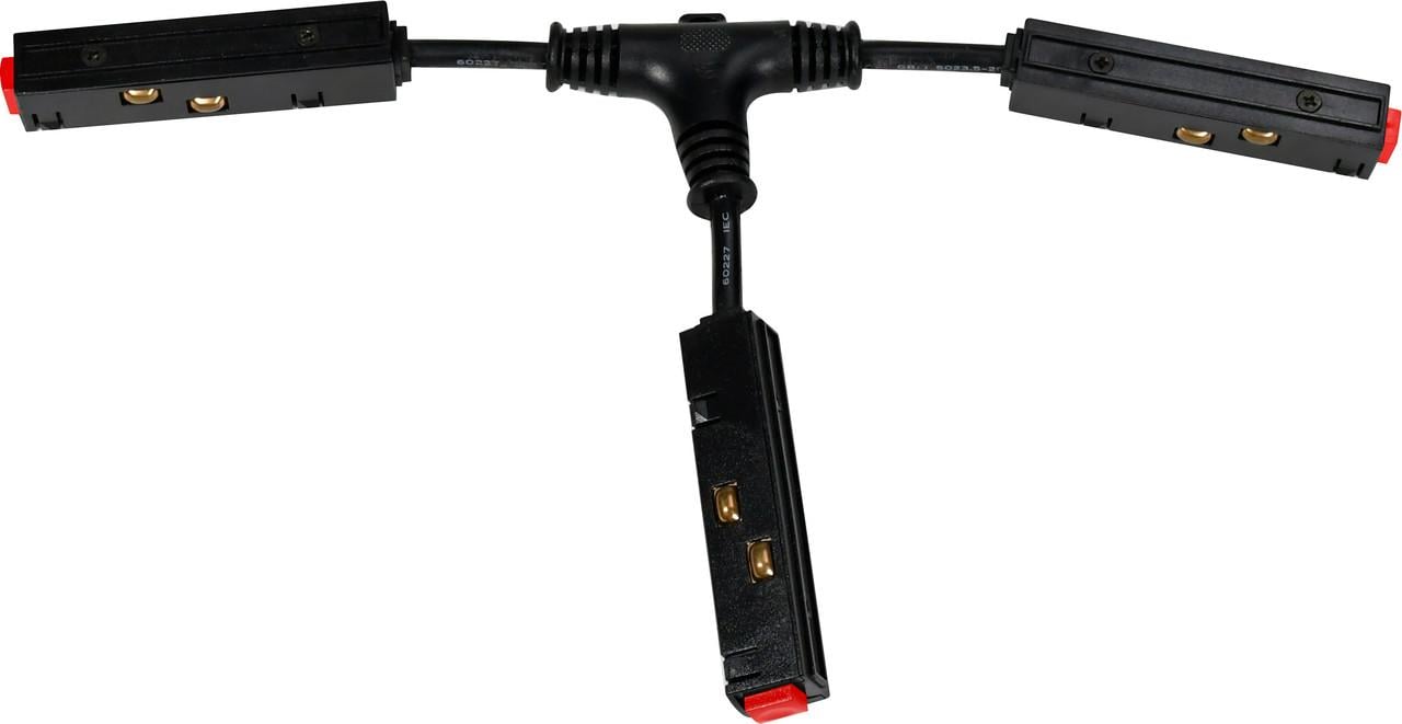 Коннектор питания Т-образный для магнитного шинопровода OL504 48V Черный (29545364)