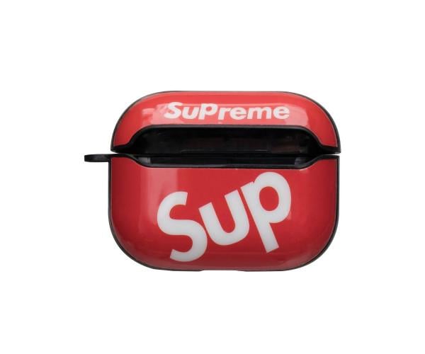 Чехол-футляр для наушников Apple Airpods Pro Glossy Brand Sup Red