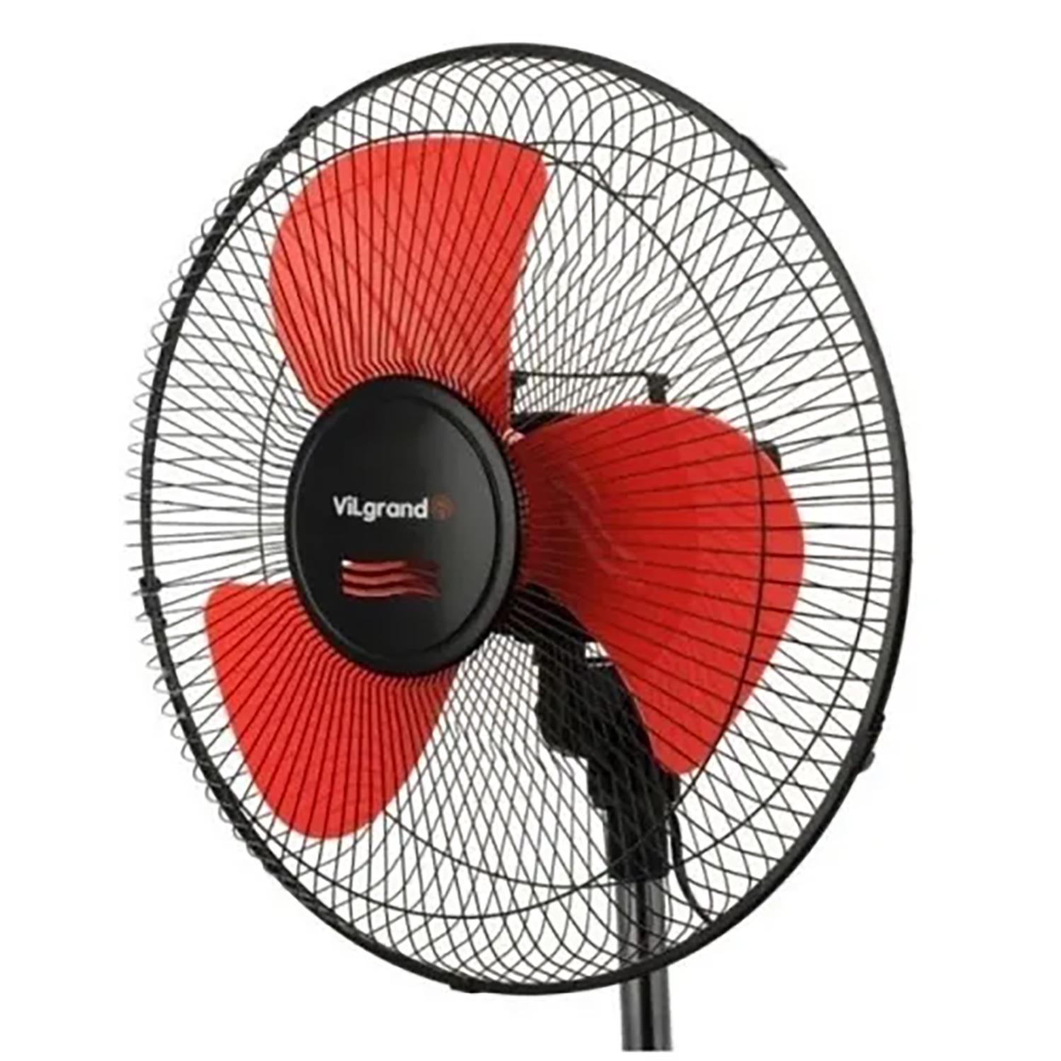 Вентилятор підлоговий ViLgrand VF400 осьовий трилопатевий Red (26645430) - фото 5 Вентилятор підлоговий ViLgrand VF400 осьовий трилопатевий Red (26645430) - фото 5