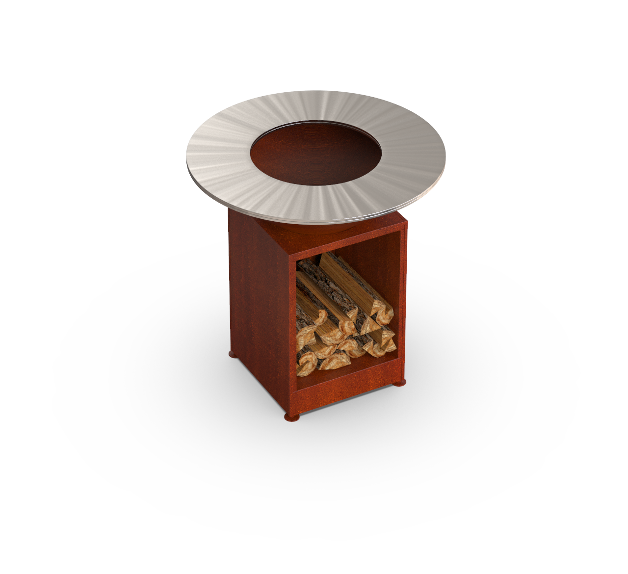 Гриль-мангал барбекю з відкритою тумбою Smoke House Holla Grill Open Rust (600004) - фото 3 Гриль-мангал барбекю з відкритою тумбою Smoke House Holla Grill Open Rust (600004) - фото 3