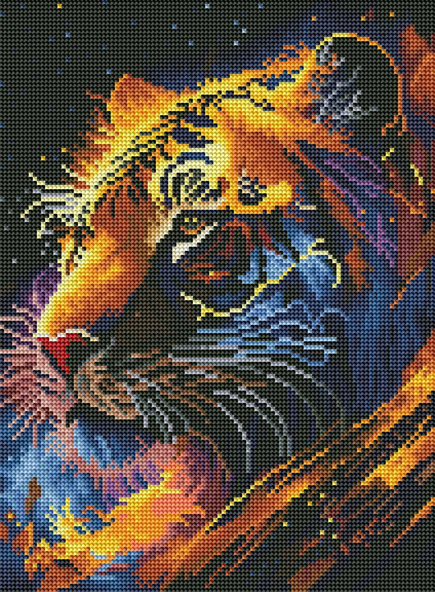 Алмазная мозаика Brushme Корги в космосе 30x40 см (DRBS53691)