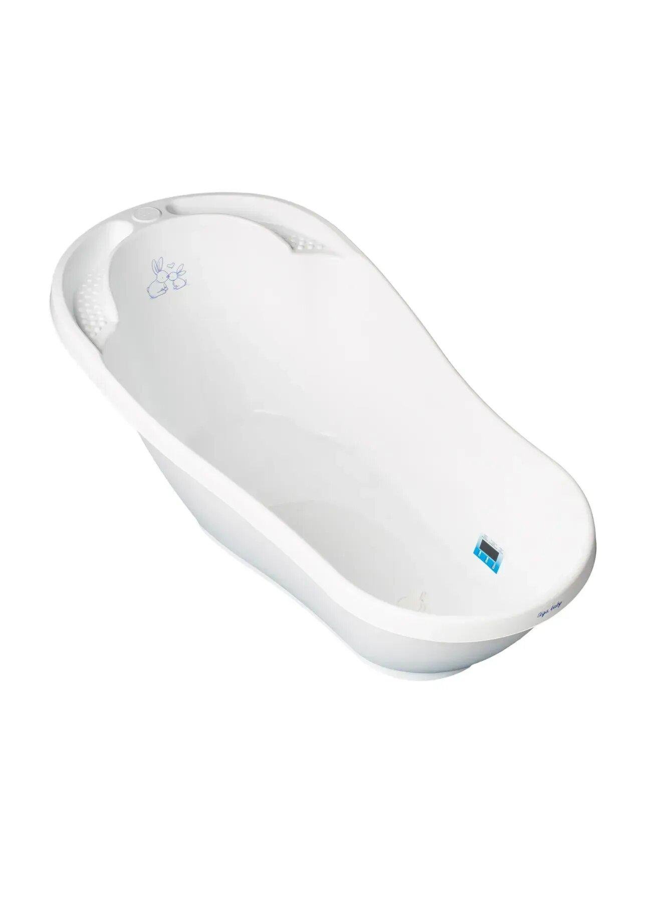 Дитяча ванночка Tega baby зі зливом з пластику 92 см Білий (150-98-KR-011-103) Дитяча ванночка Tega baby зі зливом з пластику 92 см Білий (150-98-KR-011-103)