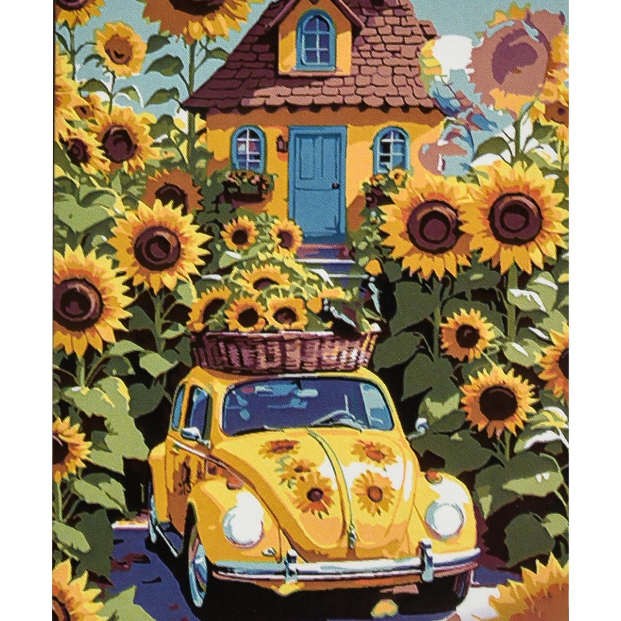 Картина по номерам Strateg Премиум Утро в деревне 30х40 см (SS1162)