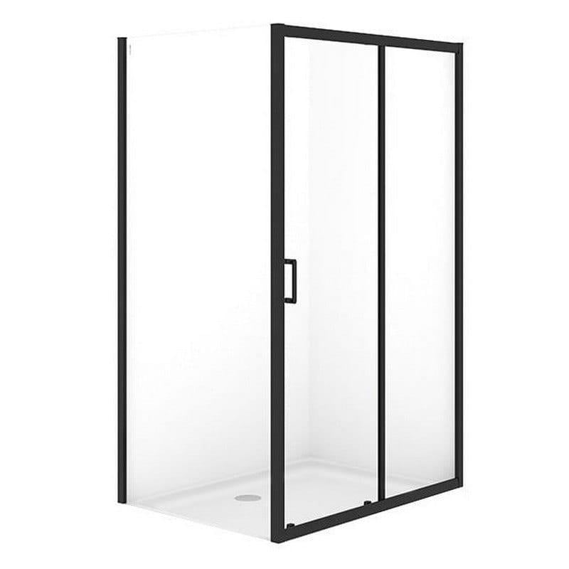 Душевая кабина Cersanit Brasco 190х120х90 стекло 5 мм, без подонна, черная (S168-016)
