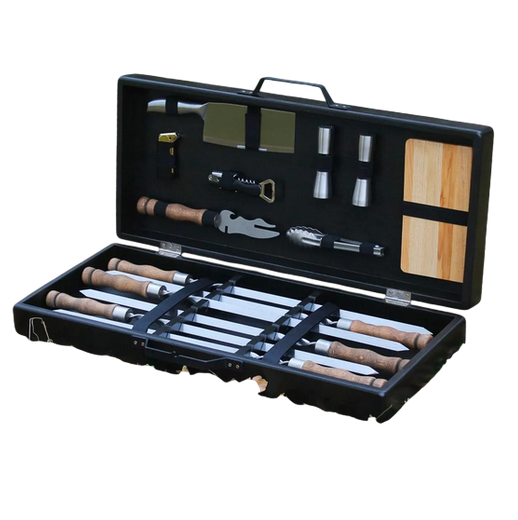 Набор для гриля и барбекю Традиционный в деревянном кейсе (SP91085)