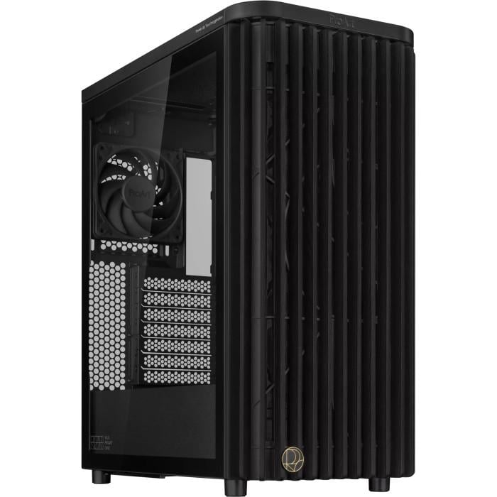 Корпус для ПК Asus ProArt PA401 Mid Tower no PSU ATX/MicroATX/Mini-ITX 3x PWM Tempered Glass Black (90DC00M0-B39020)