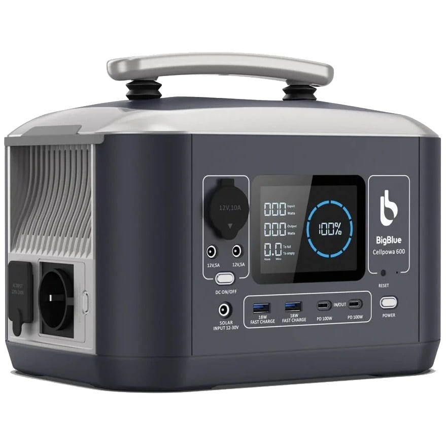 Зарядная станция BigBlue CP600 600 Вт 537,6Wh Черный/Серый (27918479)