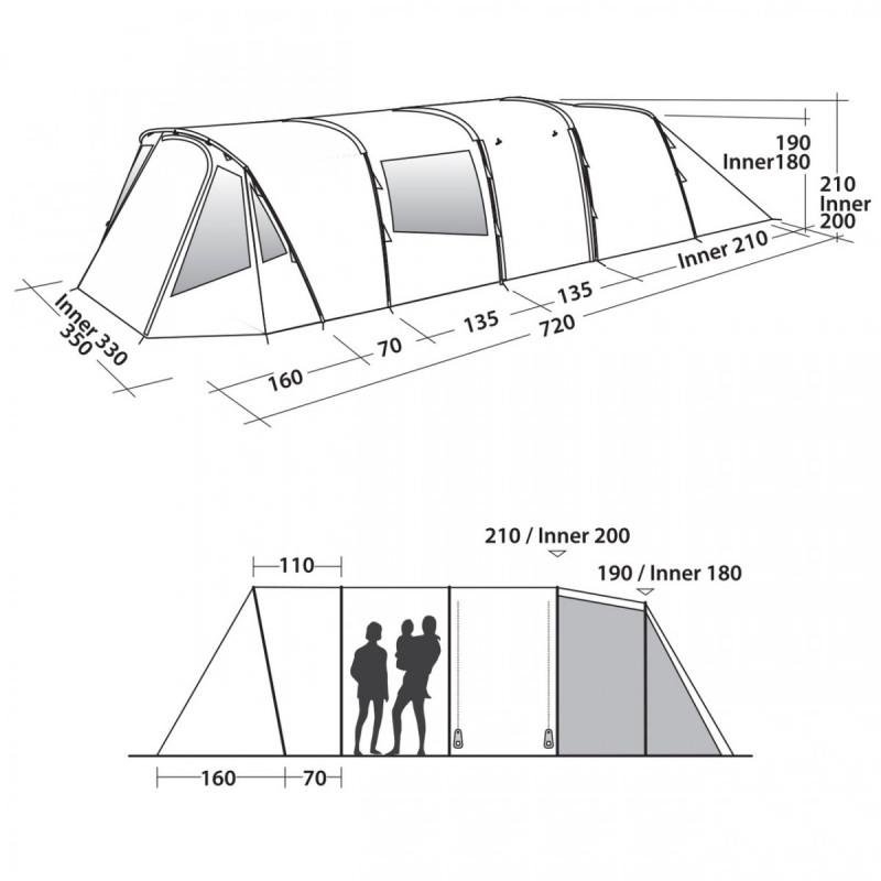 Намет Easy Camp Palmdale 600 Lux Forest Green (120372) - фото 3