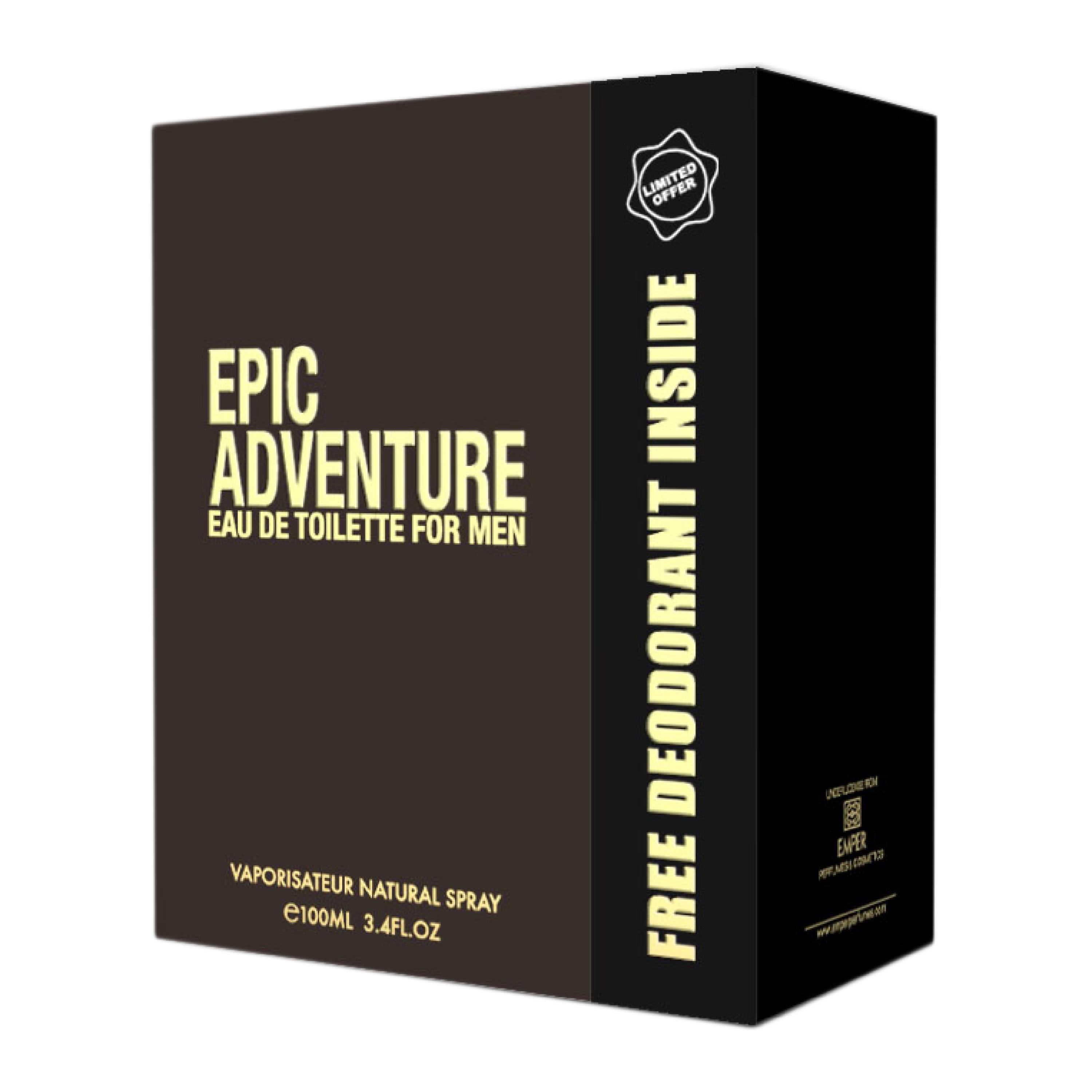 Парфюмерный набор мужской Emper Epic Adventure туалетная вода 100 мл + део 200 мл (MM35973)