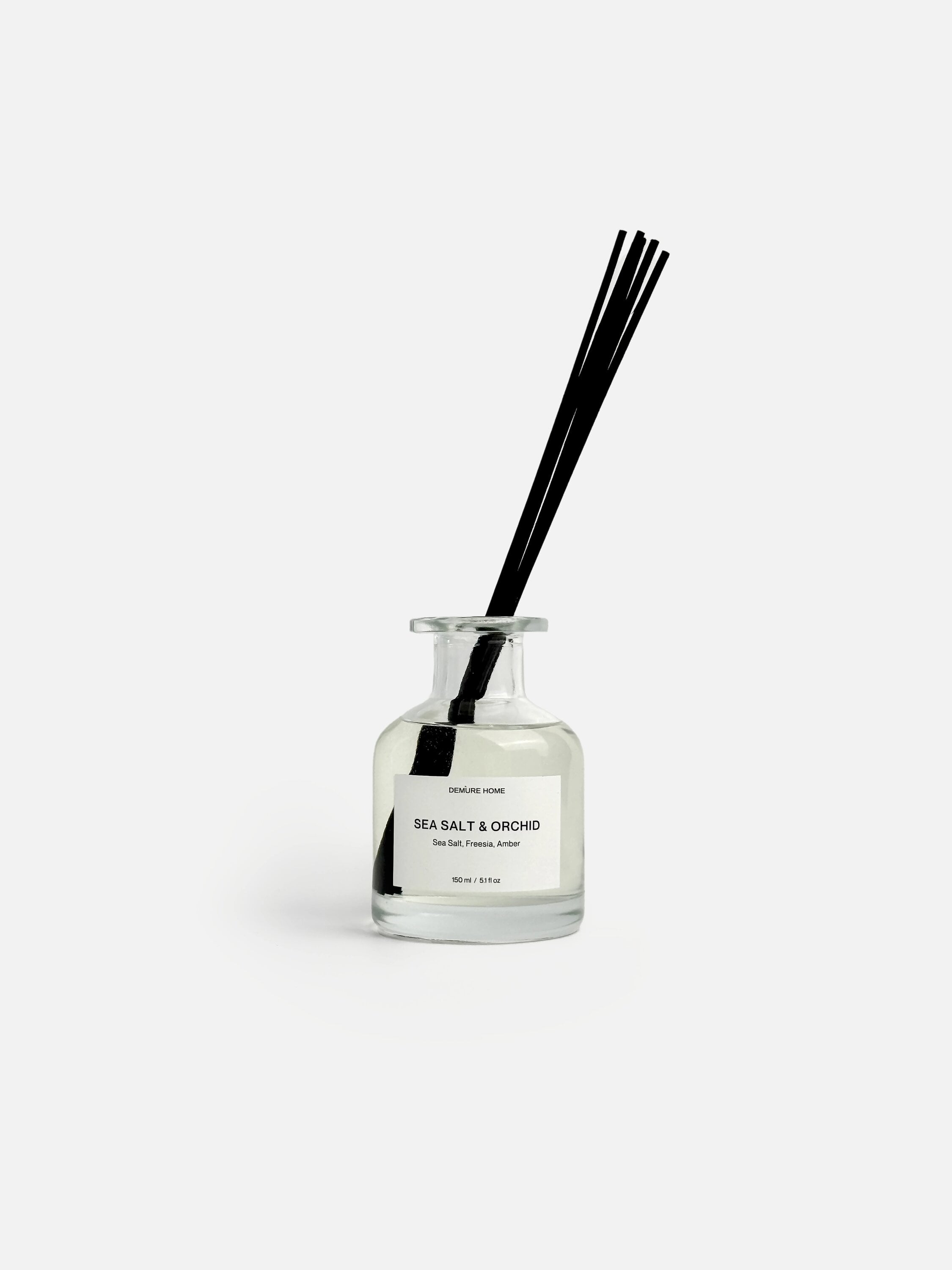 Аромадиффузор с палочками Demure Home Sea Salt and Orchid Crystal 150 мл Прозрачный (20180406)