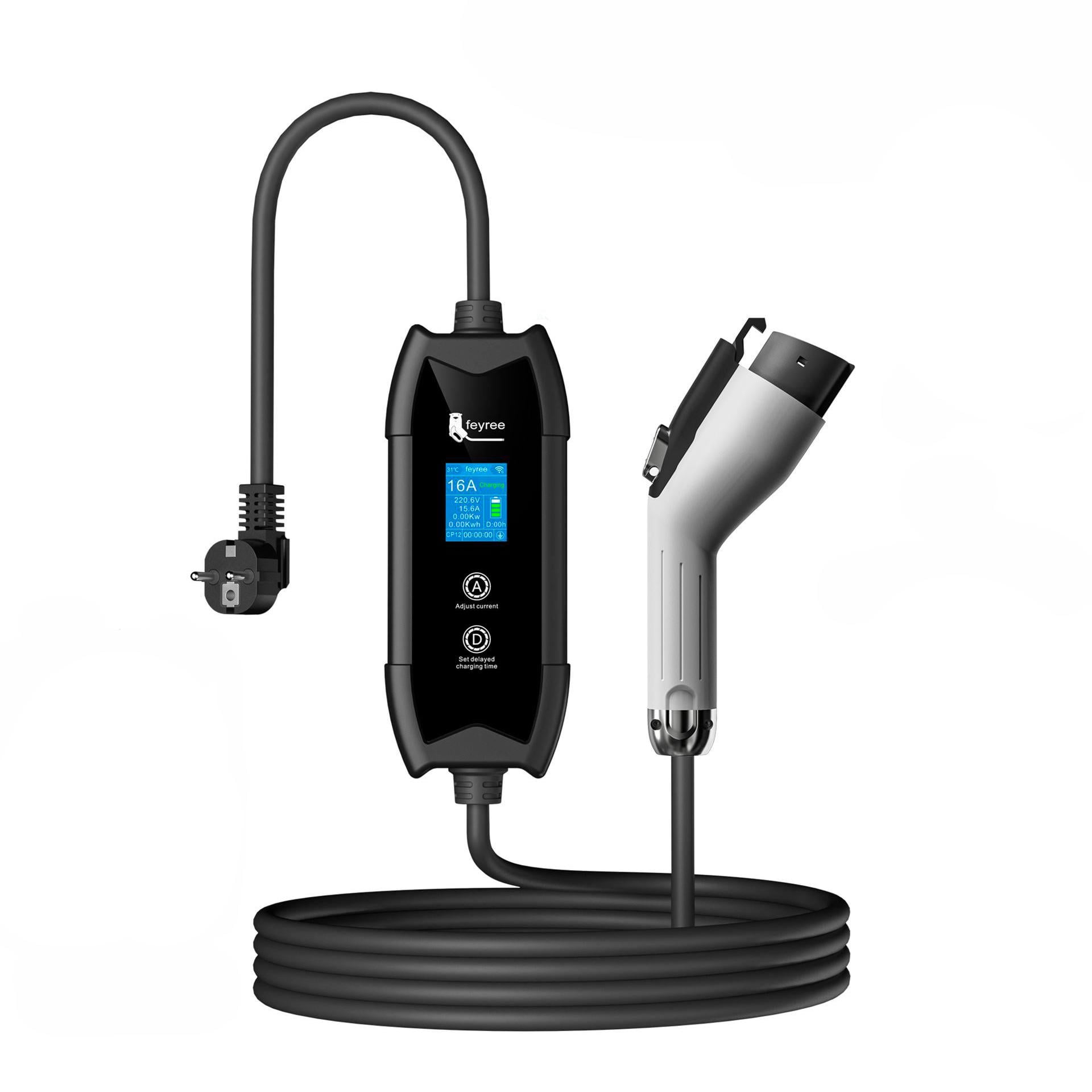 Зарядка для электромобиля Feyree 3,5 кВт 16A Type1 Cat-EV-F9 App Versoin Wi-Fi (FY3.5-16-1PH-TP1-F9-C5) Зарядка для электромобиля Feyree 3,5 кВт 16A Type1 Cat-EV-F9 App Versoin Wi-Fi (FY3.5-16-1PH-TP1-F9-C5)