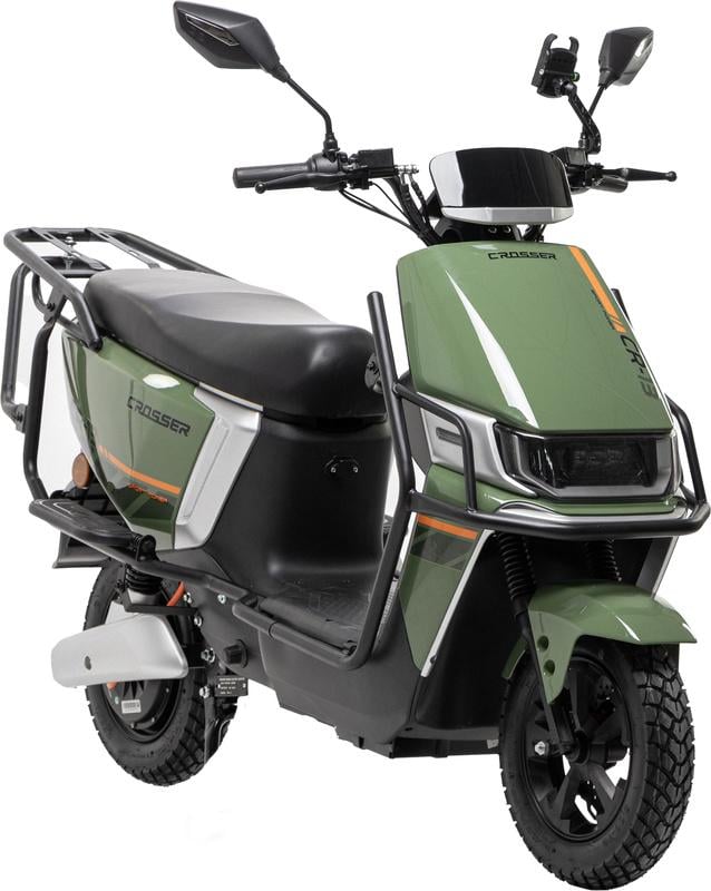 Електроскутер двомісний Crosser CR13 2000W графенова батарея 72V/24Ah Зелений