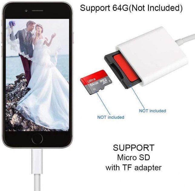 Переходник Foxconn на SD Card Reader для iPhone адаптер iPad/iPod/iPhone (А14904) - фото 4