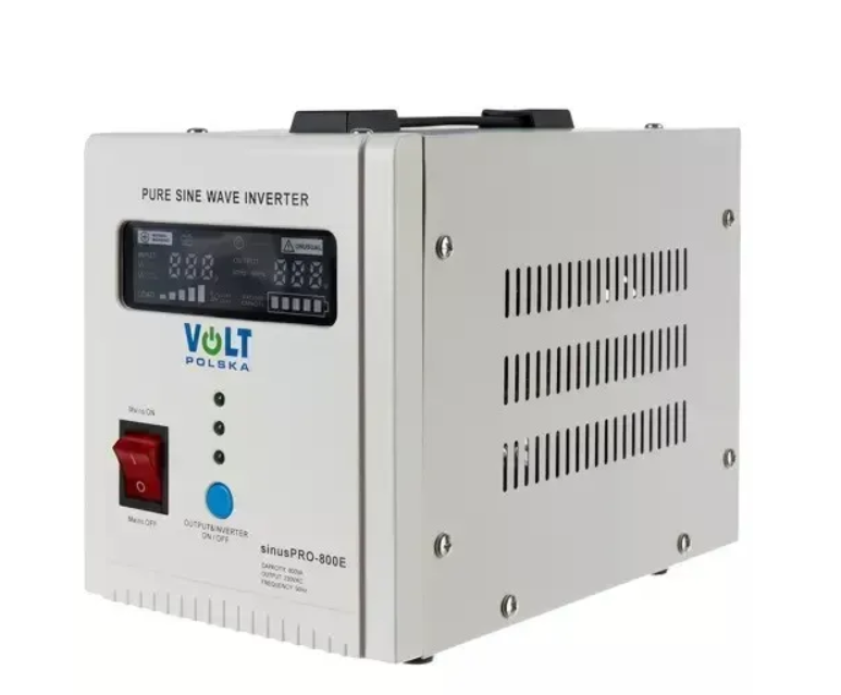 Источник бесперебойного питания Volt Polska SINUS PRO 800 E 12/230V 500/800W Белый (29186921) Источник бесперебойного питания Volt Polska SINUS PRO 800 E 12/230V 500/800W Белый (29186921)