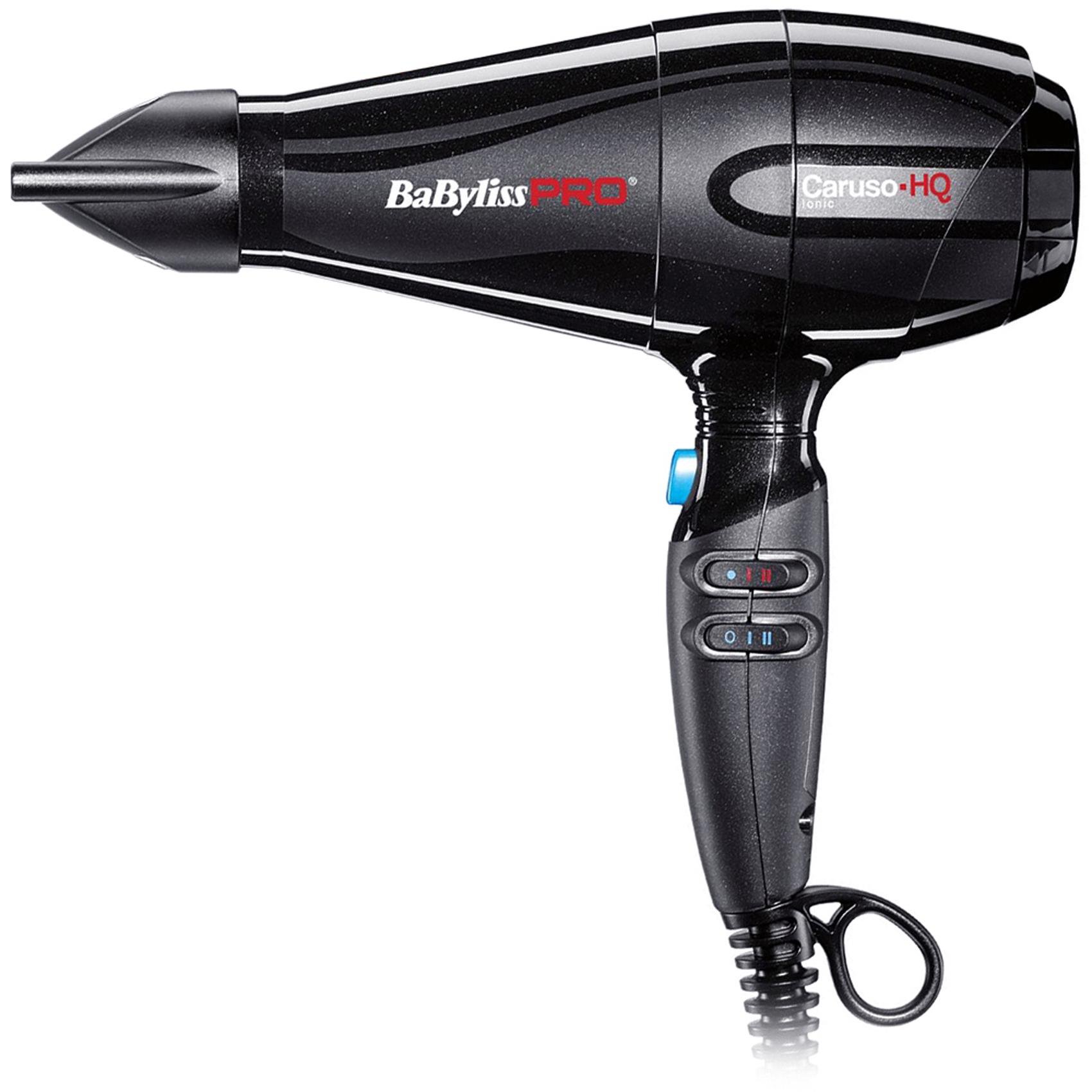 Фен для волосся BaByliss PRO BAB6970IE Caruso-HQ Ionic з іонізацією 2400 Вт Чорний (5980)