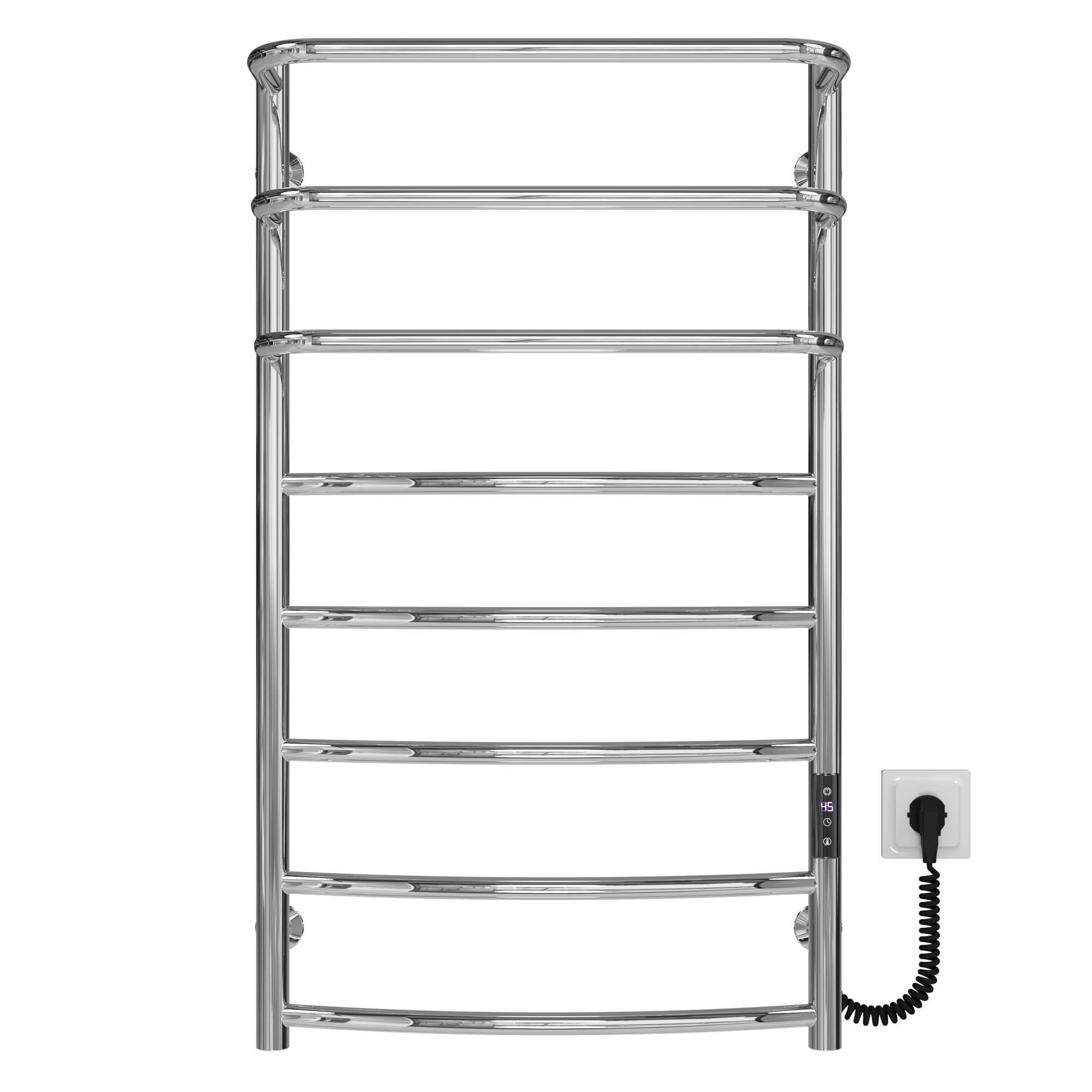 Полотенцесушитель электрический Deffi Каскад Дуга П8 JD03 правое подключение нержавеющая сталь 500х900 мм Хром (C.KD.90.50.8.E.C.R.1)