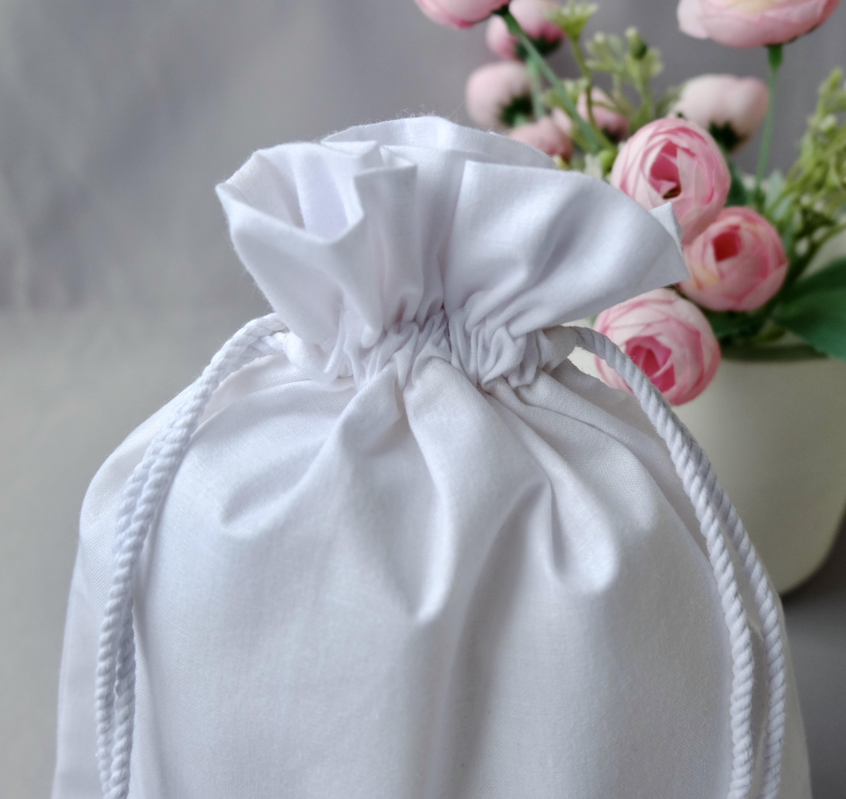 Подарунковий мішечок 25х20 см Білий (29018440) - фото 2 Подарунковий мішечок 25х20 см Білий (29018440) - фото 2