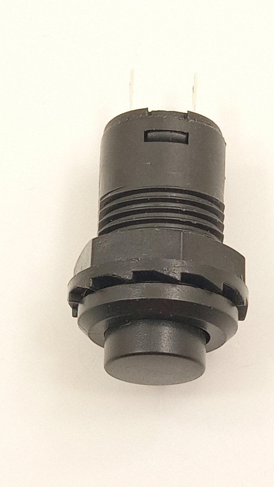 Кнопка з фіксацією DS-428 12 мм Чорний (32473)