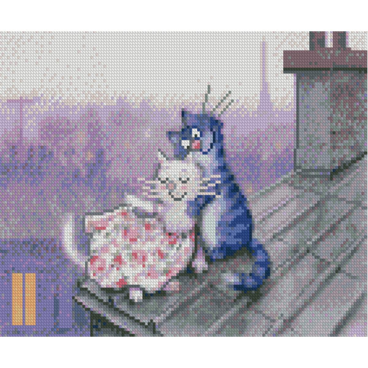 Алмазна мозаїка Strateg Дах кохання 30х40 см (Str-HX091)