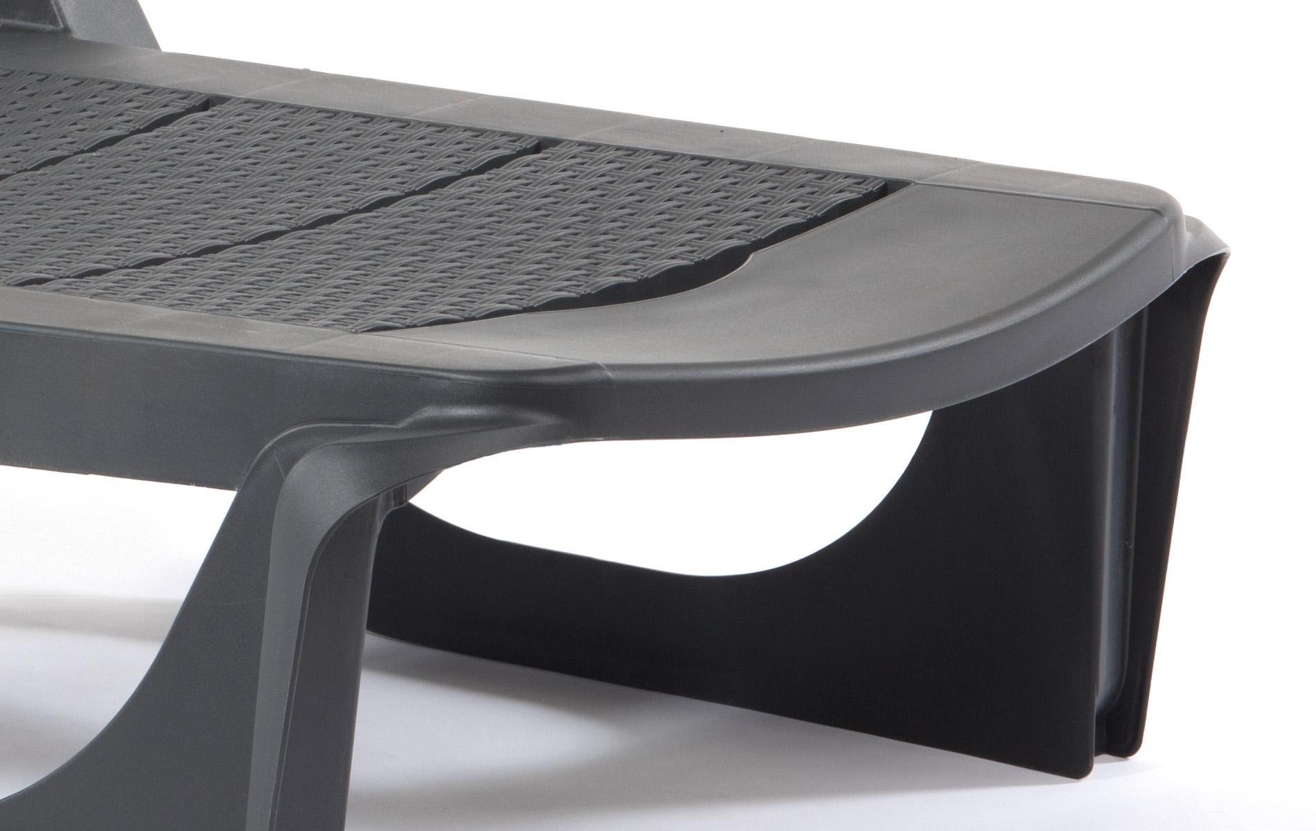 Лежак Bica Nilo Антрацит (1537) - фото 2 Лежак Bica Nilo Антрацит (1537) - фото 2