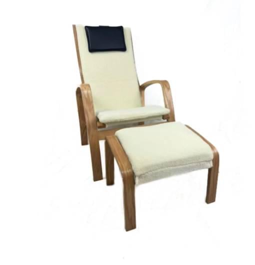 Крісло для відпочинку з підставкою ARC013 Natural Beige (24363507)