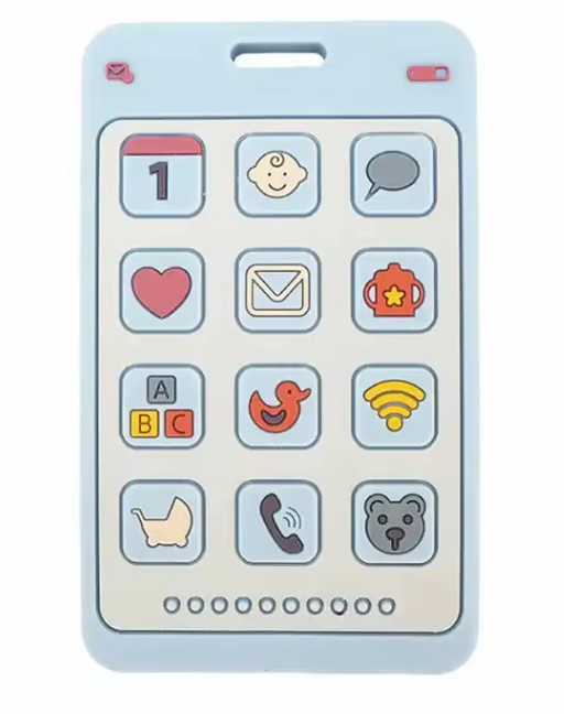 Прорезыватель для зубов силиконовый Mommy Bag Телефон Голубой (141293)