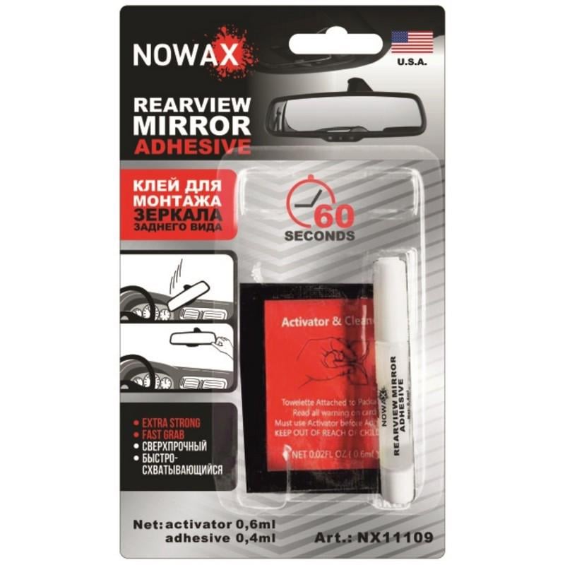 Клей для монтажа зеркала заднего вида NOWAX REARVIERW MIRROR ADHESIVE 0,6 мл (NX11109) - фото 1