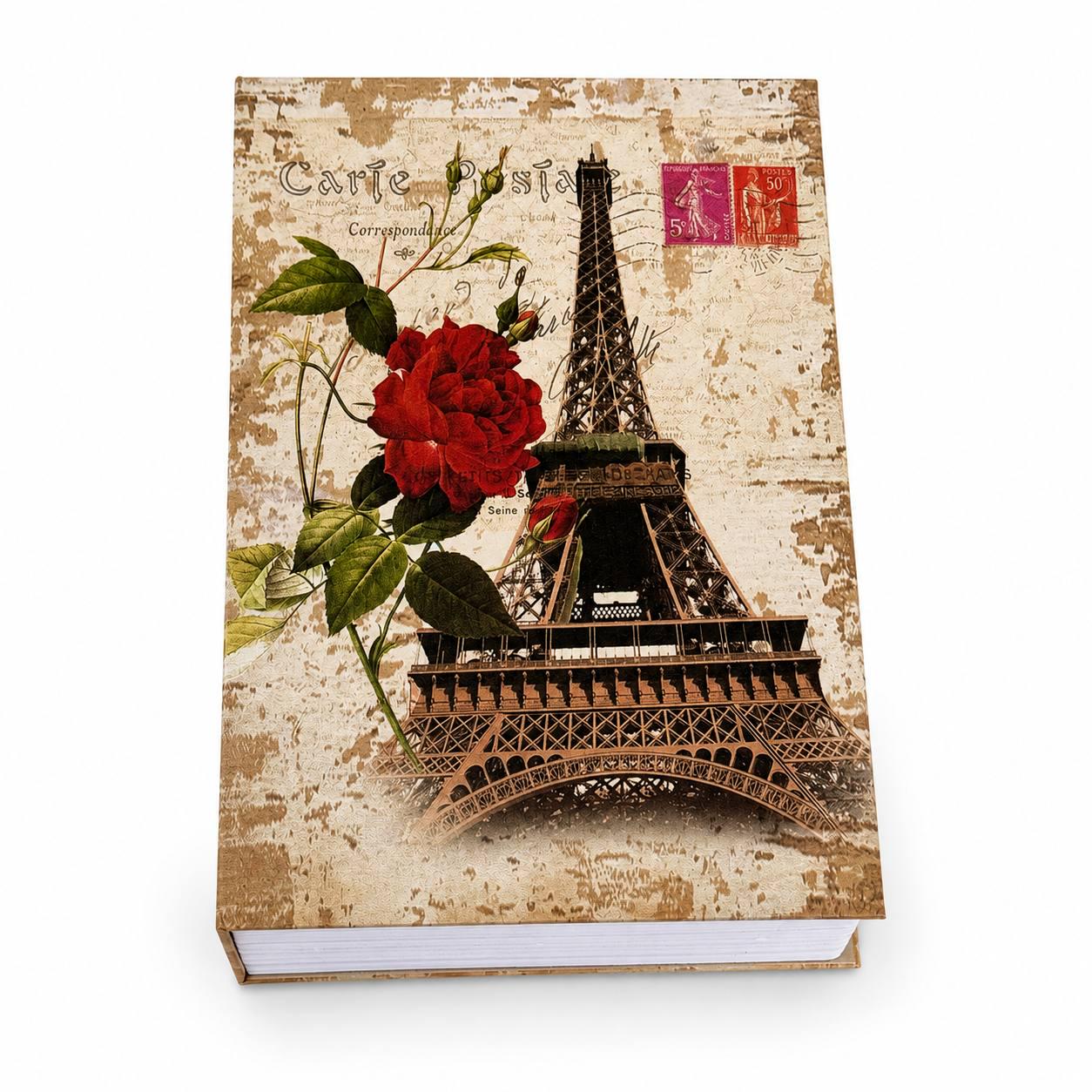 Книга-сейф HomeSafe PARIS тайник 18х11,5х5,5 см с ключевым замком (M1199)