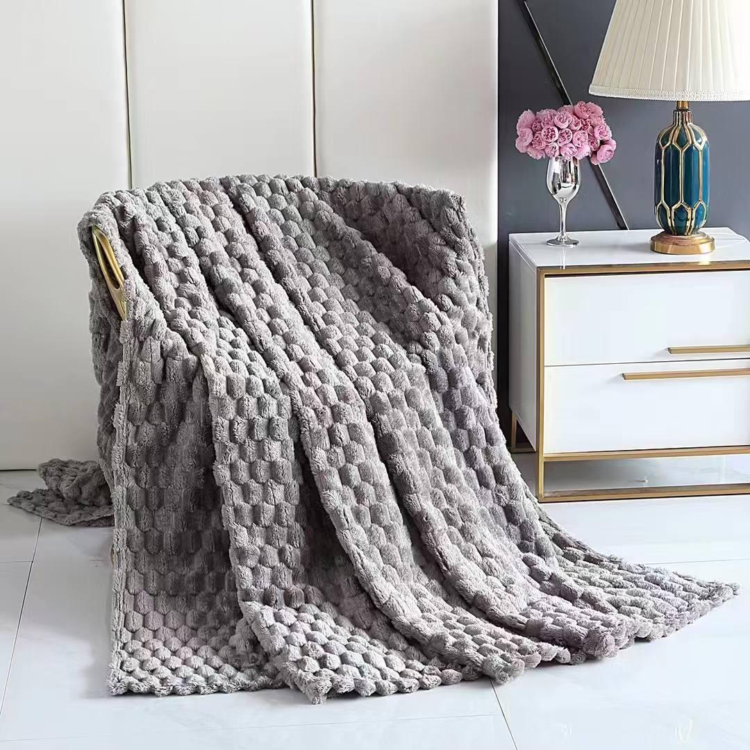 Плед двуспальный Malloory Home Соти 180x200 см Серый (1812-7)