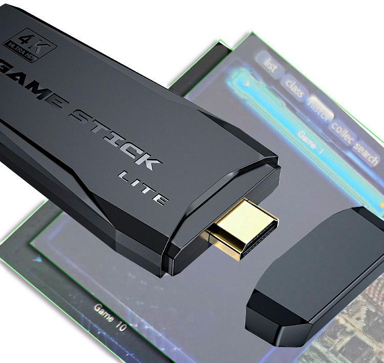 Приставка портативна ігрова HDMI Game Stick Lite M8 64 Gb 4K Ultra HD з бездротовими джойстиками 10000 ігор (11393482) - фото 5