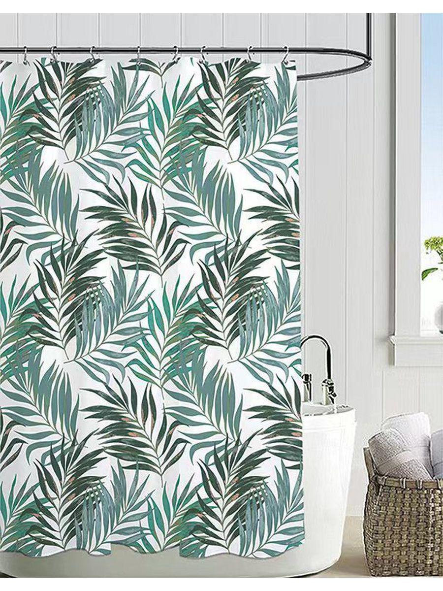 Шторка для ванной и душа с кольцами Bathlux DX4048 водоотталкивающая 180x180 см Шторка для ванной и душа с кольцами Bathlux DX4048 водоотталкивающая 180x180 см