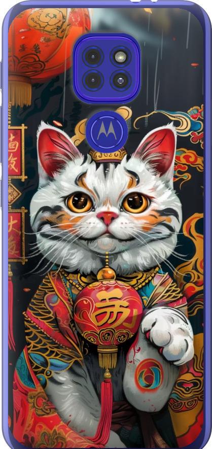 Чехол на Motorola G9 Play China Cat v2 (6135u-2105-42517) Чехол на Motorola G9 Play China Cat v2 (6135u-2105-42517)