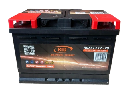 Аккумулятор для авто RID ST3 12V 78Ah (RID ST3 12-78)
