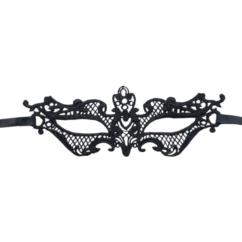 Маска для глаз кружевная One size Черный (99853)