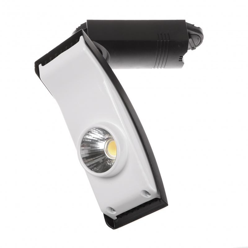 Светильник трековый поворотный Brille Led 403/20W NW COB WH/BK (32-283)