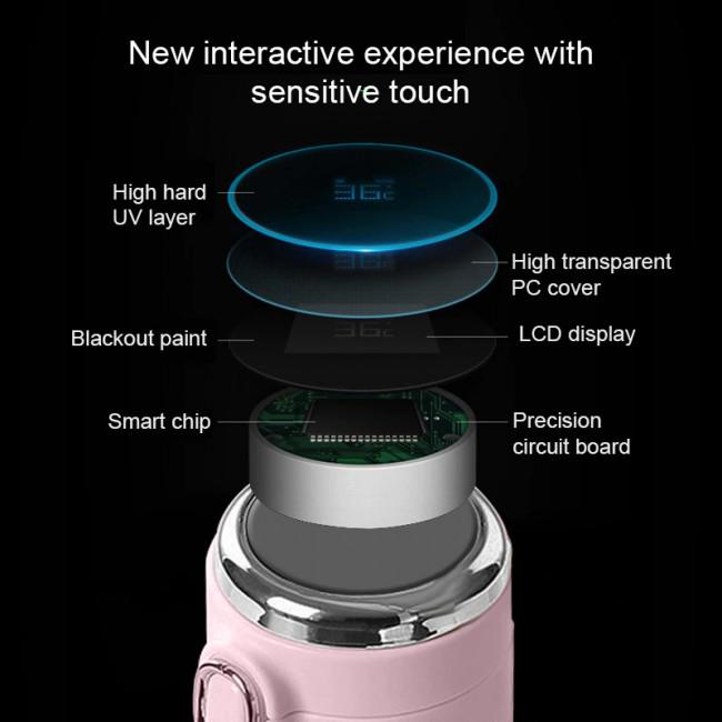 Термос с датчиком температуры и дисплеем Vacuum 420 мл Черный (402554) - фото 5