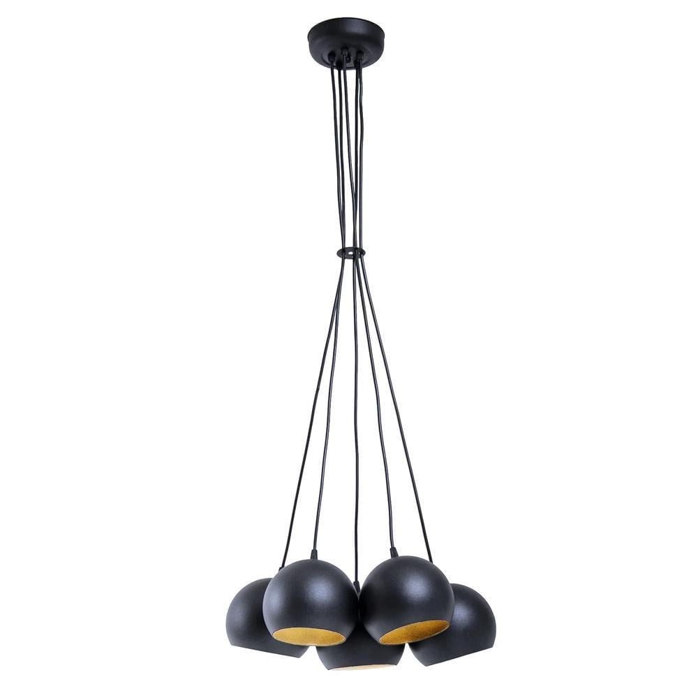 Люстра подвесная Bowl С150-5 Black/Gold Люстра подвесная Bowl С150-5 Black/Gold
