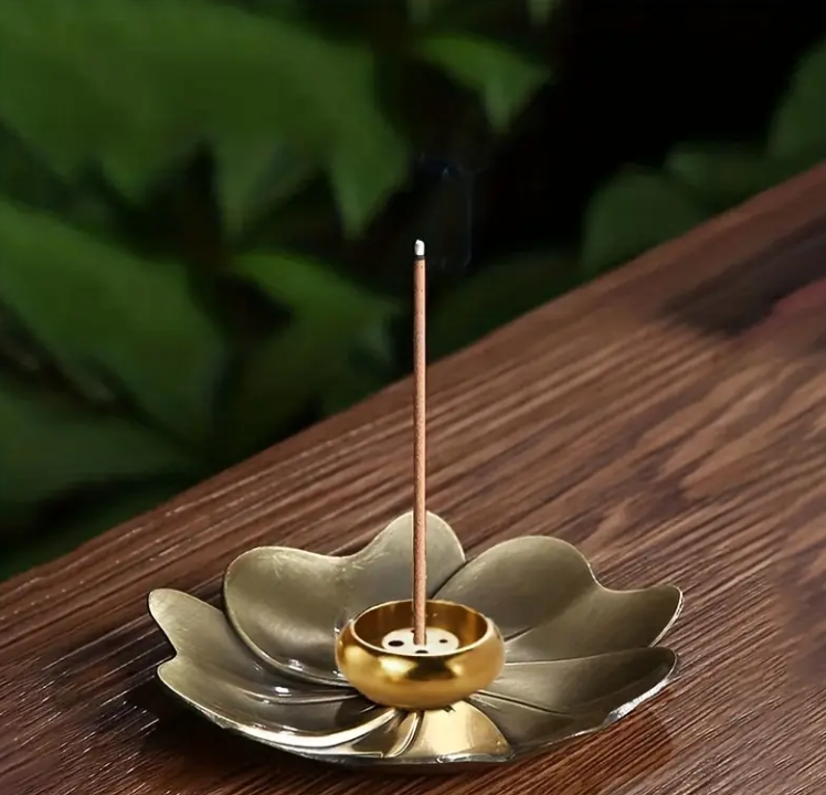 Аромалампа для пахощів Лотос металева 10х10 см (EG4050)