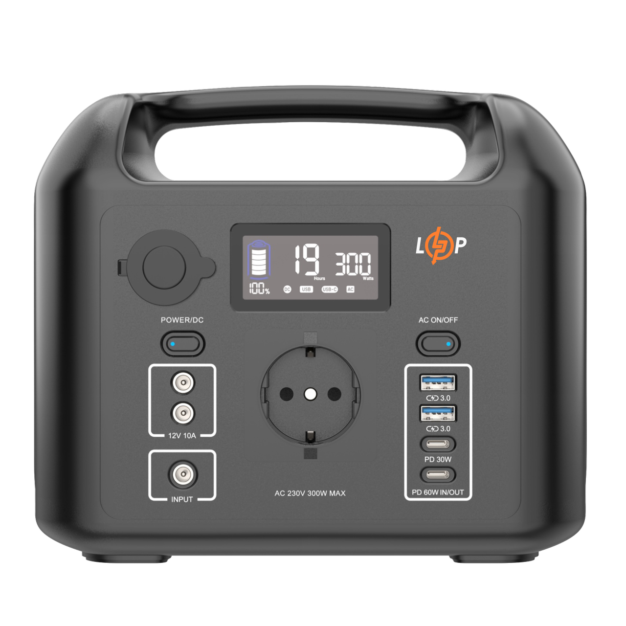 Зарядная станция портативная LP CHARGER 300 300W 320Wh многофункциональная