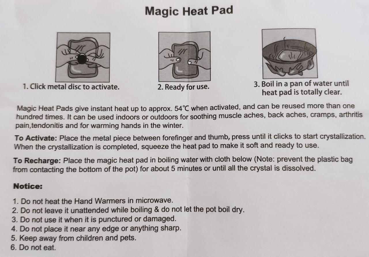 Грелки для рук ТЕПЛОДАР нетоксичные многоразовые солевые XL 2 шт. (1729727889) - фото 6 Грелки для рук ТЕПЛОДАР нетоксичные многоразовые солевые XL 2 шт. (1729727889) - фото 6