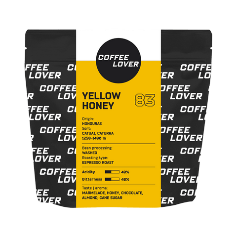 Кава зернова Coffee Lover Yellow Honey 250 г (017)