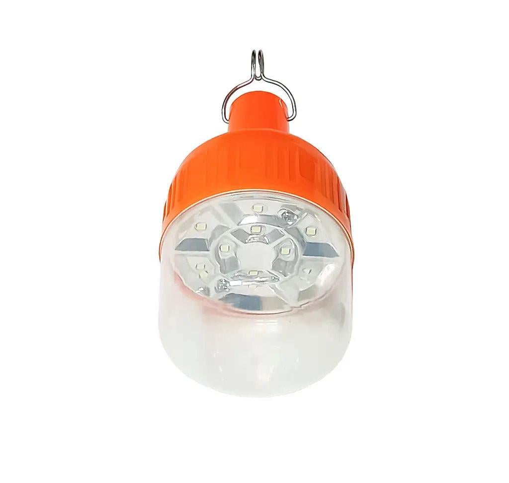 Светодиодная лампа с аккумулятором ZO-010 солнечной панелью и крючком 10 Вт 800 mAh (32407945)