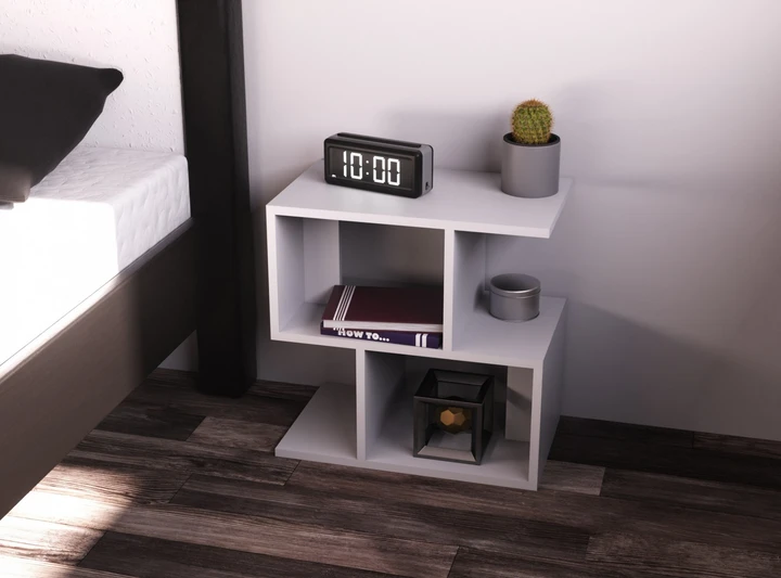 Тумба прикроватная Kontinent S-1 500х300х500 мм Белый (27419592) - фото 4 Тумба прикроватная Kontinent S-1 500х300х500 мм Белый (27419592) - фото 4