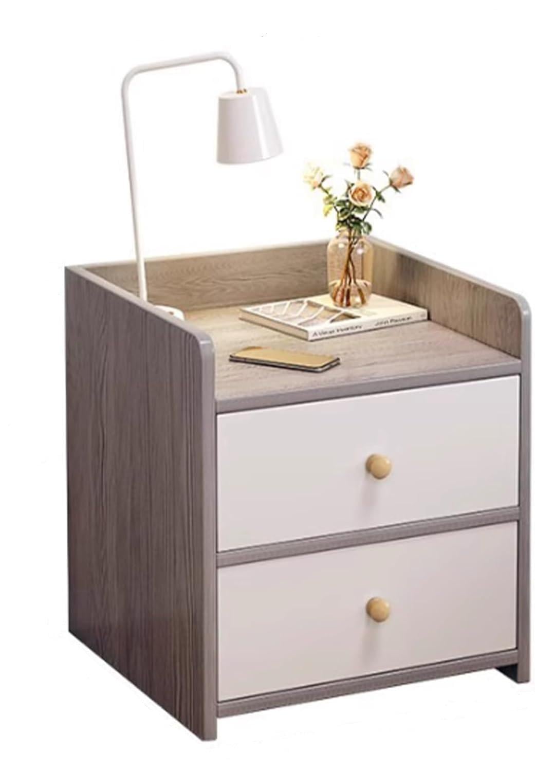 Тумбочка прикроватная с 2 выдвижными ящиками и полкой 30x40x45 см (17250)