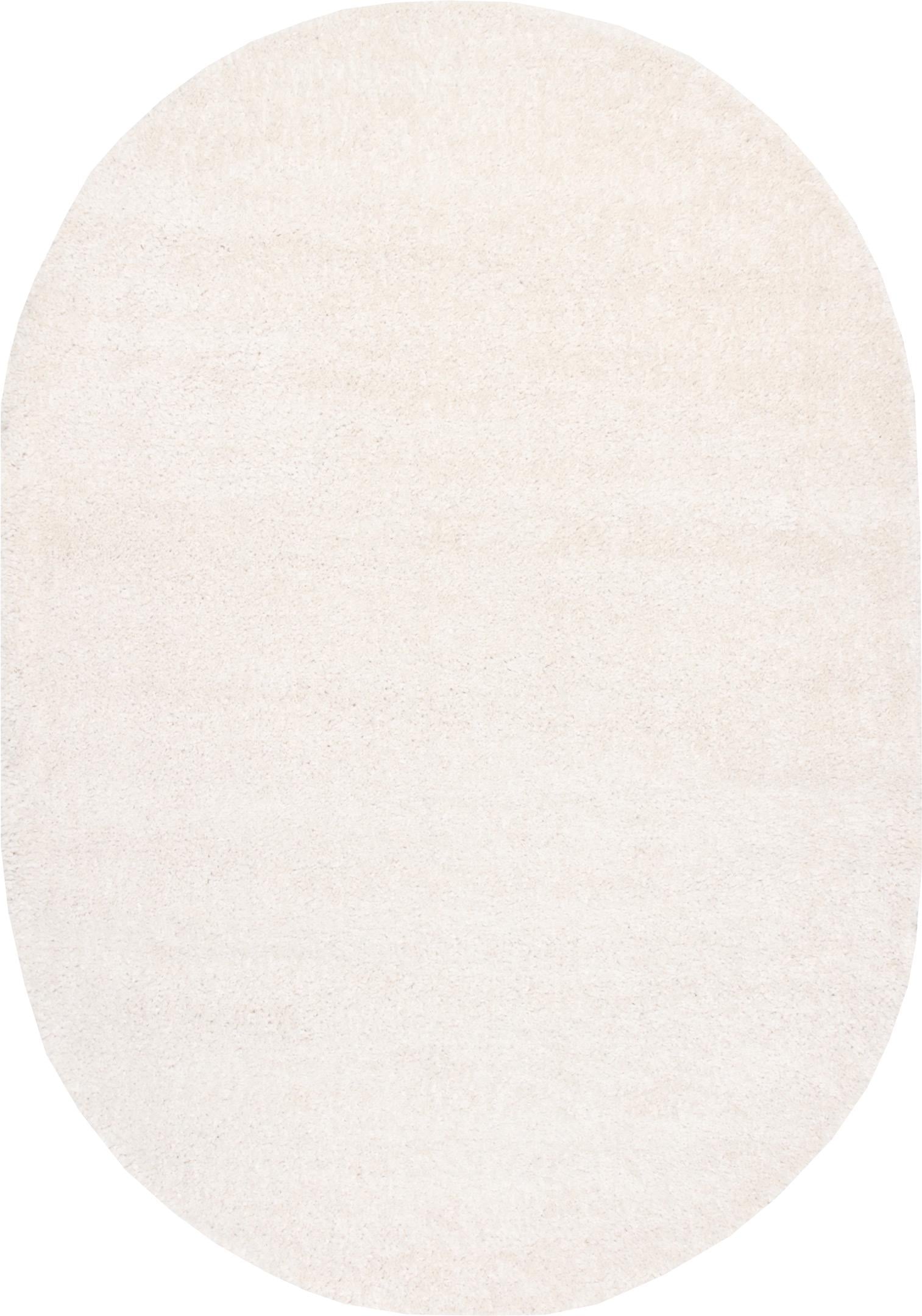 Ковер с длинным ворсом Royal Peru PU00A 0,6x1,1 м овальный Белый (00-00009980)