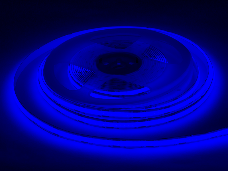 Светодиодная лента LED UA COB 320 LED 8 мм 12 В IP20 12 Вт/м 200 Лм/м Синий (7629)