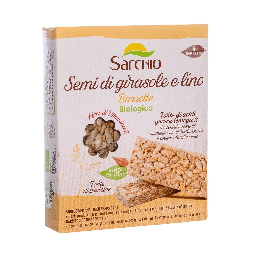Снек з насіння соняшнику та льону Sarchio 80 г