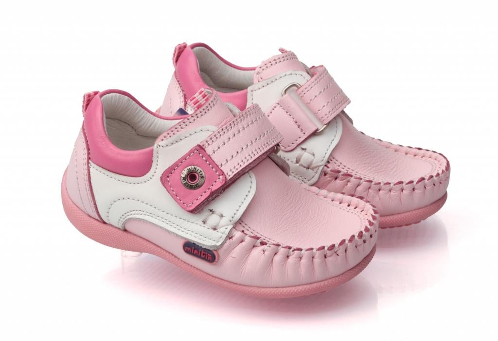 Мокасины Minitin для девочек 025 р. 22 Розово-белый